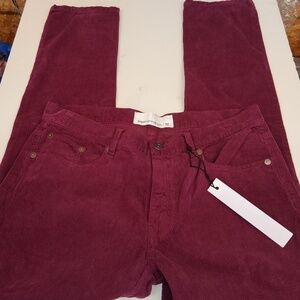 Paper denim & cloth NWT soft corduroy pants size 32 slim straight leg